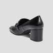 Loafers à talons détails chaînes Liberto noir femme