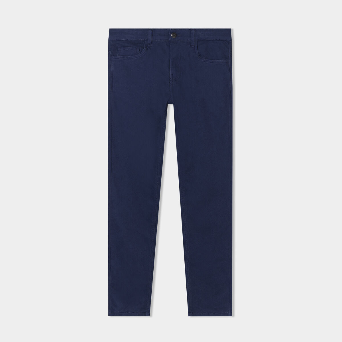 Pantalon slim stretch bleu marine gar&ccedil;on