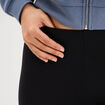 Legging court cycliste ajusté noir femme