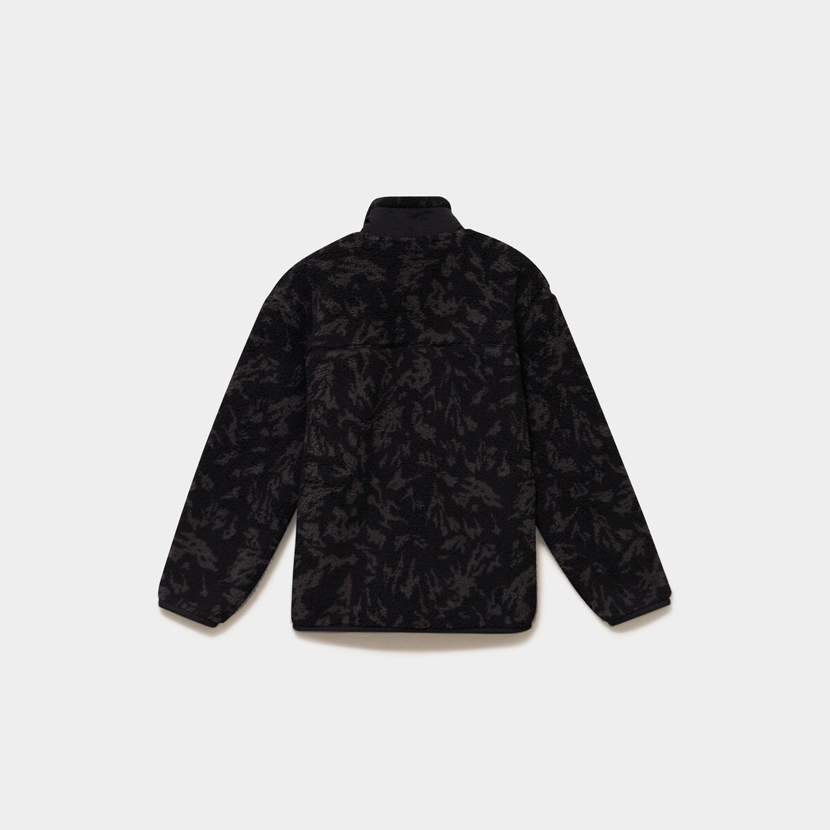 Gilet polaire zipp&eacute; col montant noir gar&ccedil;on