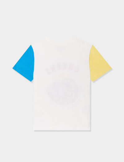 T-shirt manches courtes coton Creeks blanc garçon