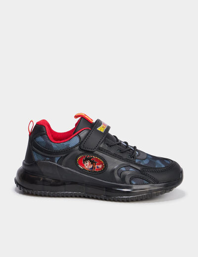 Baskets running à scratchs Dragon Ball Z noir garçon