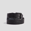 Ceinture emboss&eacute;e noir homme