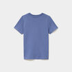 T-shirt en coton manches courtes bleu gar&ccedil;on