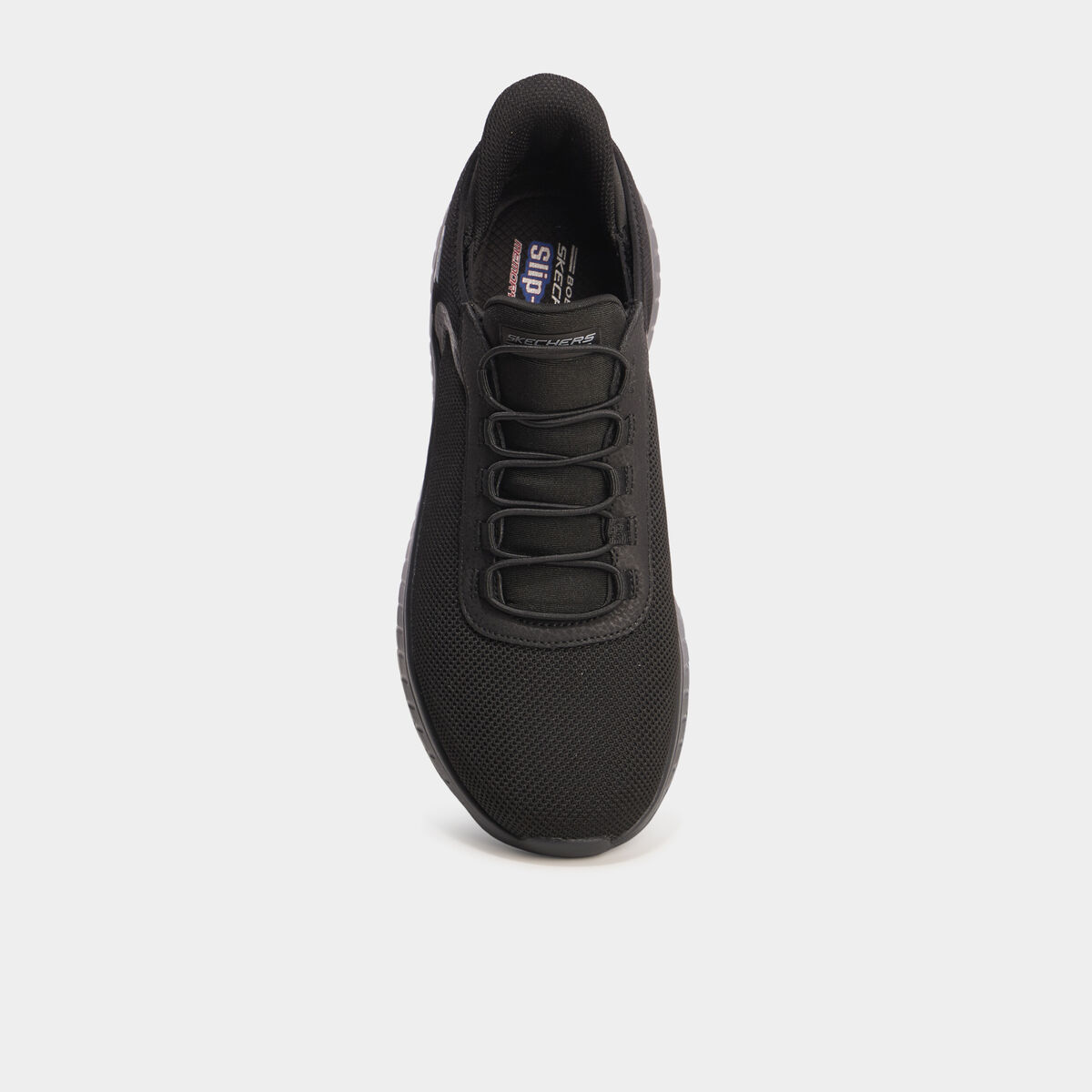 Baskets running à lacets élastiqués noir homme