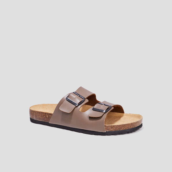 mules avec boucles taupe homme Mules avec boucles taupe homme