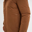Parka mi-longue &agrave; capuche marron homme