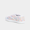 Tennis basses en toile ecru fille