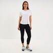 Legging &eacute;lastiqu&eacute; 7/8&egrave;me noir femme