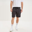 Bermuda cargo molleton taille &eacute;lastiqu&eacute;e gris fonc&eacute; homme