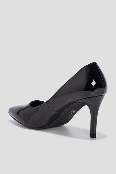 Escarpins vernis à talons Mosquitos noir femme