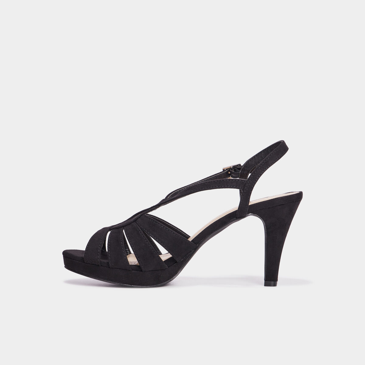 Sandales à talons aiguilles Mosquitos noir femme