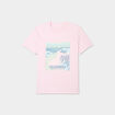 T-shirt col rond manches courtes coton rose clair homme