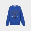 Sweat oversize printé col rond Creeks bleu electrique femme