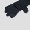 Gants 2-en-1 longs tactiles noir femme