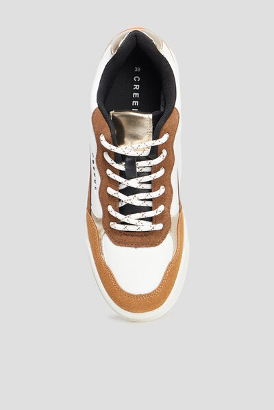 Baskets Creeks marron femme