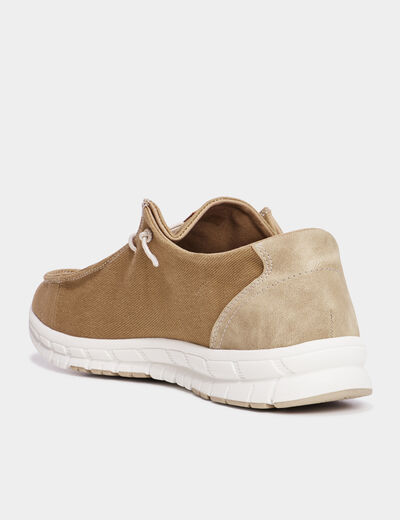 Loafer avec lacets sur l'avant sable homme