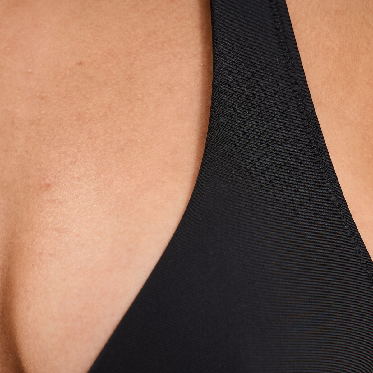 Haut de maillot de bain foulard &agrave; nouer noir femme