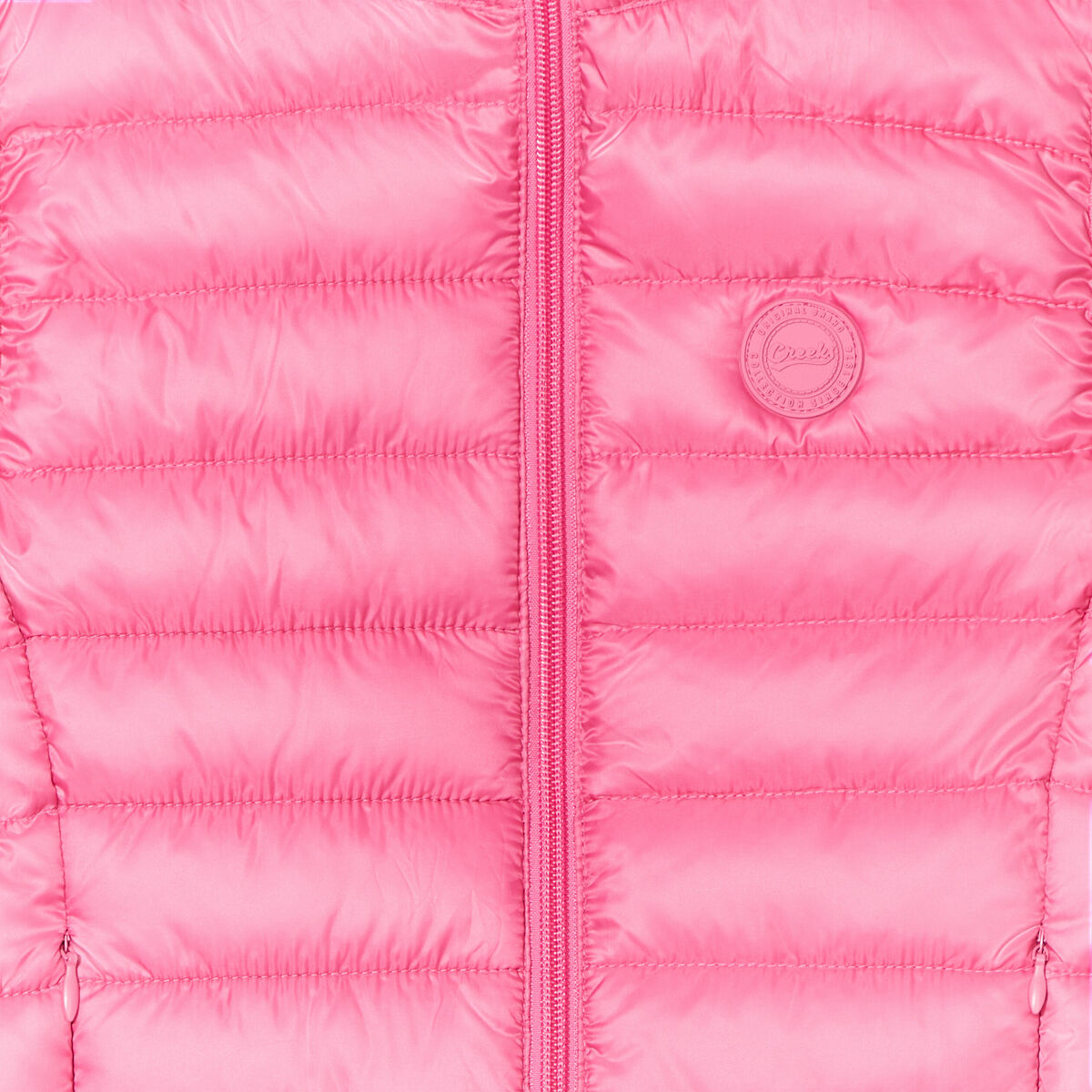 Doudoune l&eacute;g&egrave;re sans manches imperm&eacute;able rose vif fille