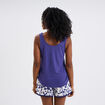 Ensemble pyjama short et débardeur bleu marine femme