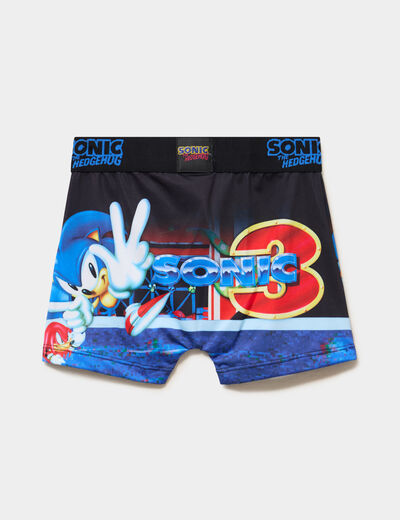 Boxer Sonic bleu gar&ccedil;on