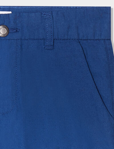 Bermuda straight bleu marine garçon