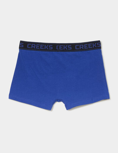Lot 3 boxers Creeks bleu homme