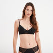 Soutien-gorge dentelle sans armatures noir femme