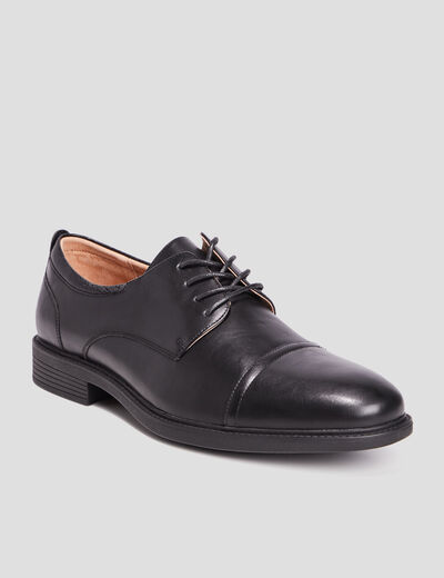 Derbies lacées noir homme