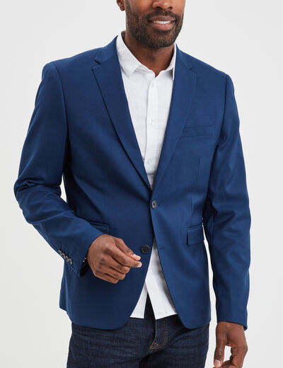 Veste de costume droite bleu electrique homme