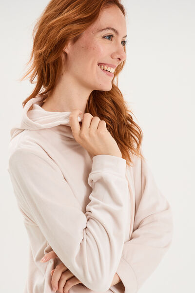 Ensemble pyjama sweat pantalon velours sable femme