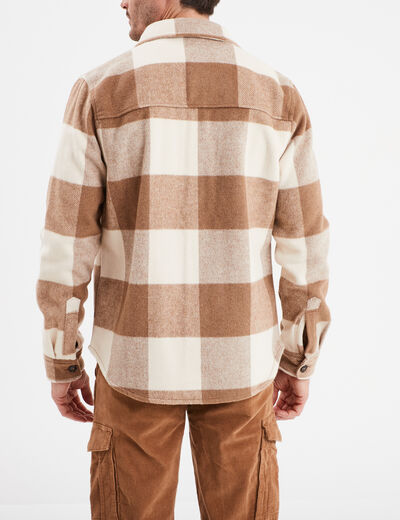 Surchemise droite 2 poches Creeks beige homme