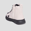 Bottines crantées zippées rose bébé fille