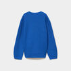 Pull col rond manches longues bleu roi gar&ccedil;on
