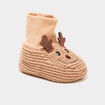 Chaussettes d'intérieur mi-hautes coton sable bébé garçon