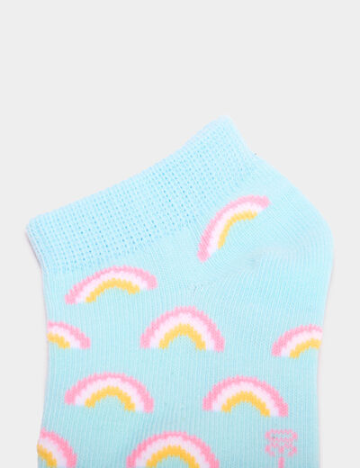 Lot 5 paires chaussettes invisibles multicolore fille