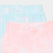 Lot 2 shorts taille &eacute;lastiqu&eacute;e rose fluo b&eacute;b&eacute; fille