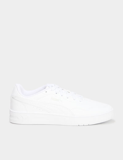 Baskets &agrave; lacets Puma COURT LALLY blanc femme