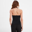 Débardeur encolure américaine bijou noir femme
