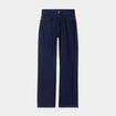 Jeans wide leg taille haute coton denim brut femme