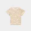 T-shirt manches courtes coton beige b&eacute;b&eacute; gar&ccedil;on