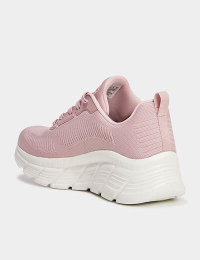 Baskets running Skechers Bobs Flex rose poudrée femme