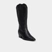 Bottes santiag &agrave; talons noir femme