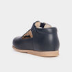 Chaussures salomé en cuir bleu bébé garçon