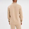 Surchemise manches longues 2 poches beige homme