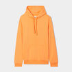Sweat molleton à capuche hoodie orange corail homme