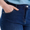 Jeans corsaire slim taille haute denim stone femme grande taille