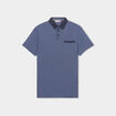 Polo droit manches courtes 1 poche buste bleu foncé homme