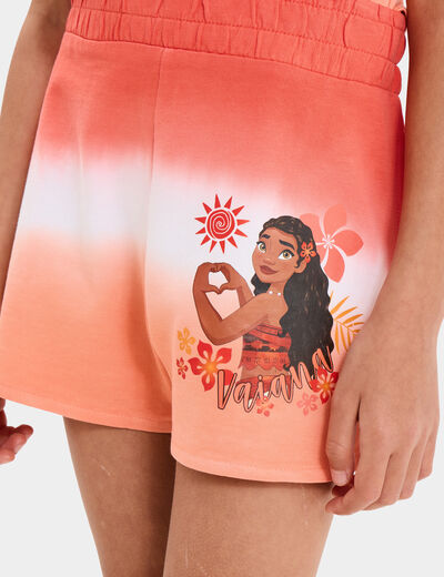 Short taille élastiquée coton Vaiana multicolore fille