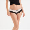 Shorty microfibre avec dentelle rose clair femme